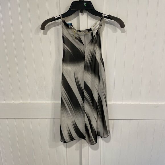 Marciano adorable sleeveless top/dress in black,gray & white size XS - Picture 2 of 8